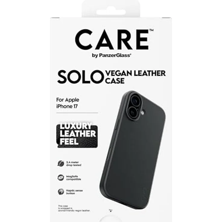CARE BY PANZERGLASS Solo Case Black für iPhone 17, fallsicher und MagSafe-kompatibel, 2,4 Meter Fallhöhe getestet – Bild 3