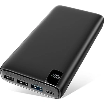 Carregador Solar Power Bank A Addtop 25000mah 22,5 W Com 4 Painéis