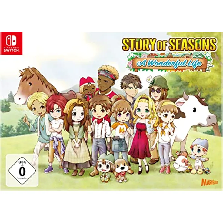 MARVELOUS GAMES Story of Seasons: A Wonderful Life - Limited Edition [Nintendo Switch], inkl. Notizbuch, A3 Poster und Sticker