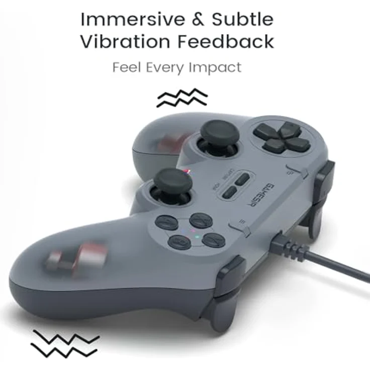 GameSir T3 Tegenaria Lite, Kabelgebundener Controller mit ultraniedriger Latenz, 1000 Hz Refresh Rate und programmierbaren Tasten – Bild 5