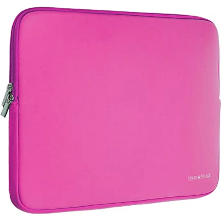König Design Laptoptasche 16 Zoll, stoßfeste Notebook Schutzhülle in Pink für Apple MacBook Pro/Air und kompatible Laptops – Bild 1