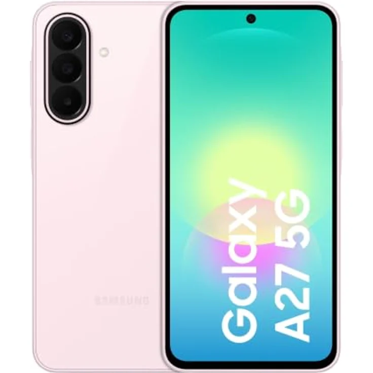 Samsung Galaxy A27 5G Smartphone, 128 GB, 6.7 Zoll FHD+ Display, 50 MP Dreifach Kamera, Dual Sim, Hellrosa – Bild 1