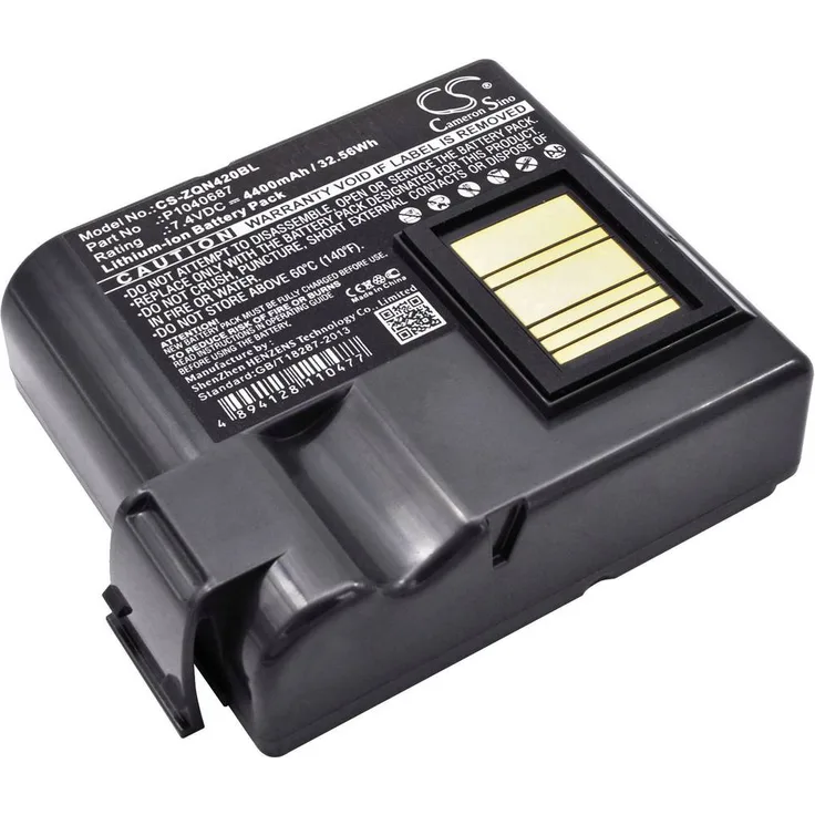 Beltrona BELZQN420BL Drucker-Akku 7.4V 4400 mAh, Ersatz für Zebra P1040687, P1050667-016