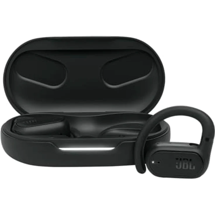 JBL Soundgear Sense – Kabellose Bluetooth-Open-Ear-Kopfhörer – Spritzwassergeschützt und komfortabel – In Schwarz – Bild 2