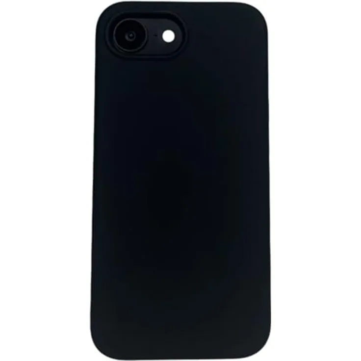 JT Berlin Steglitz Silikon-Case für Apple iPhone 16e, Wireless Charging kompatibel, weiches Microfaser Innenfutter, schwarz