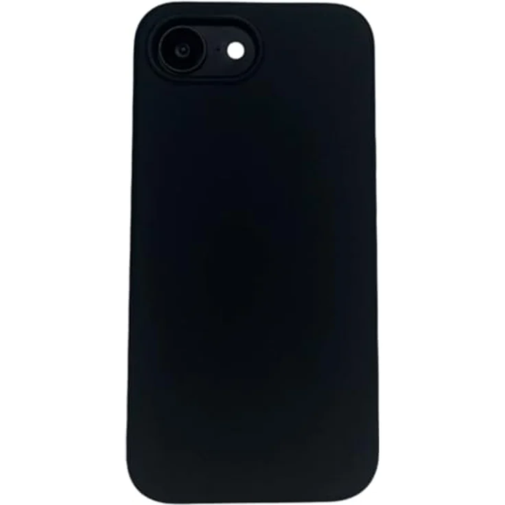 JT Berlin Steglitz Silikon-Case für Apple iPhone 16e, Wireless Charging kompatibel, weiches Microfaser Innenfutter, schwarz – Bild 1