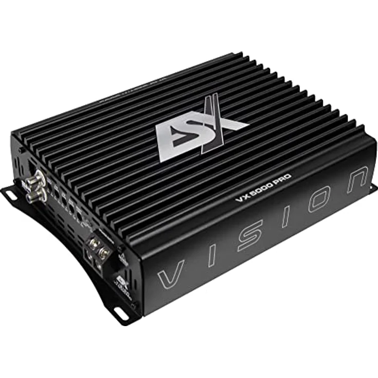 ESX VX5000 PRO Mono Ultra Class D Digital Verstärker, 5000 Watt RMS, hocheffizient, mit variabel einstellbarem Bass Boost und zwei Cinch-Eingängen – Bild 1