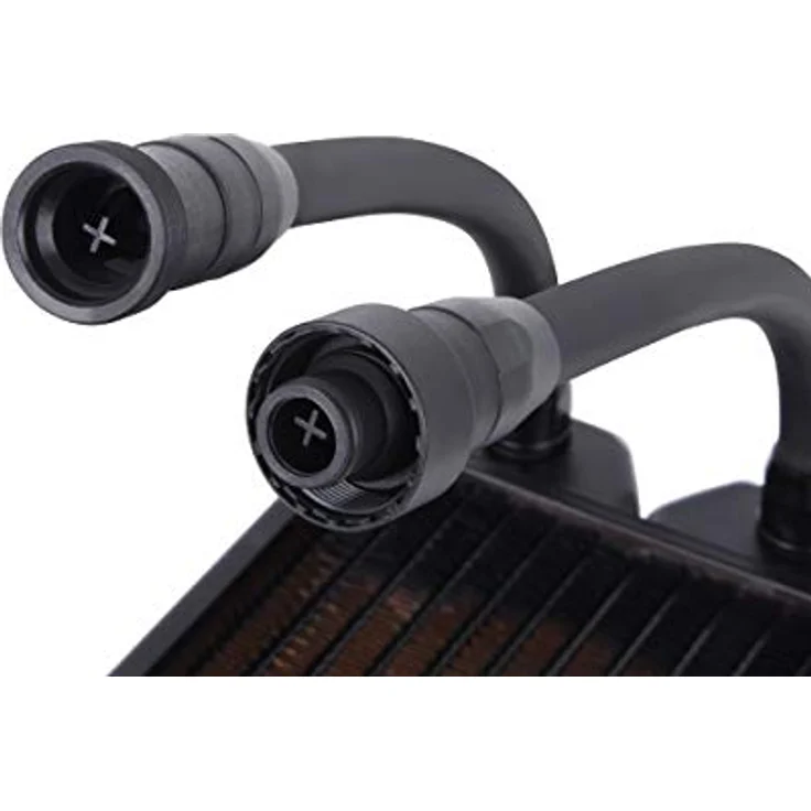 Alphacool NexXxos ST30, 360 mm Full Copper Radiator für Wasserkühlung, schwarz, hohe Kühlleistung mit 16 Fin pro Zoll – Bild 3