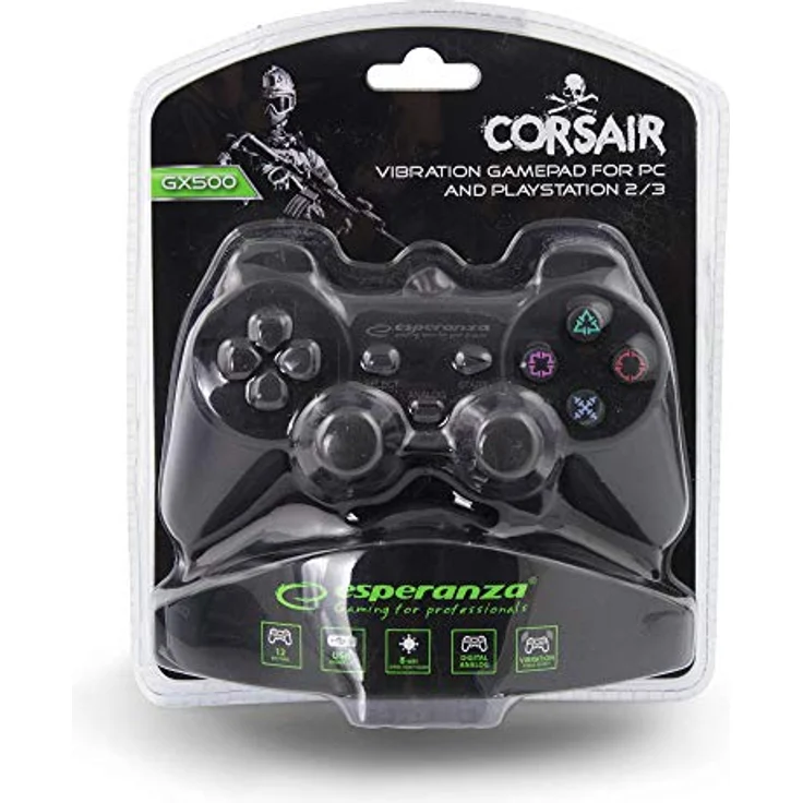 ESPERANZA Corsair Schwarz (EG106) (PC, PS2, PS3) – Bild 3