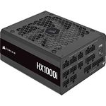 Corsair HX1000i Vollmodulares, Extrem Geräuscharmes ATX-Netzteil - ATX 3.0- Und PCIe 5.0-kompatibel - CORSAIR iCUE Software-Kompatibel - 80 Plus Platinum-Effizienz - Schwarz