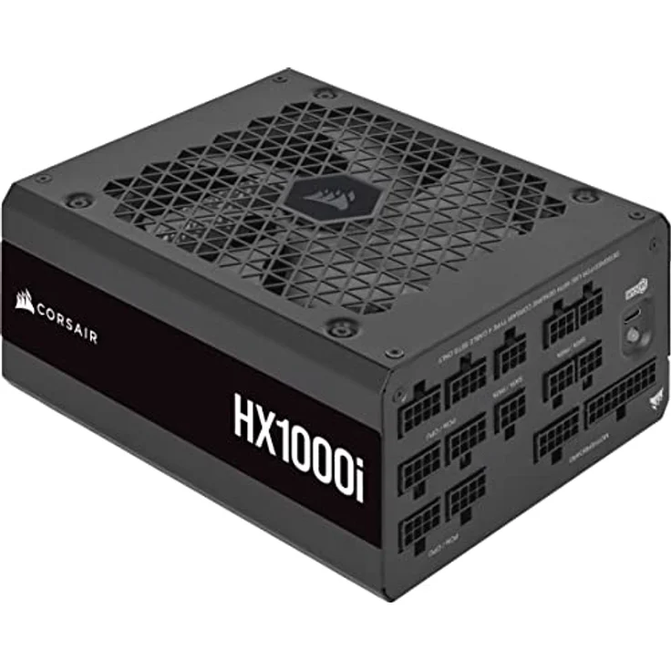Corsair HX1000i Vollmodulares, Extrem Geräuscharmes ATX-Netzteil - ATX 3.0- Und PCIe 5.0-kompatibel - CORSAIR iCUE Software-Kompatibel - 80 Plus Platinum-Effizienz - Schwarz – Bild 1