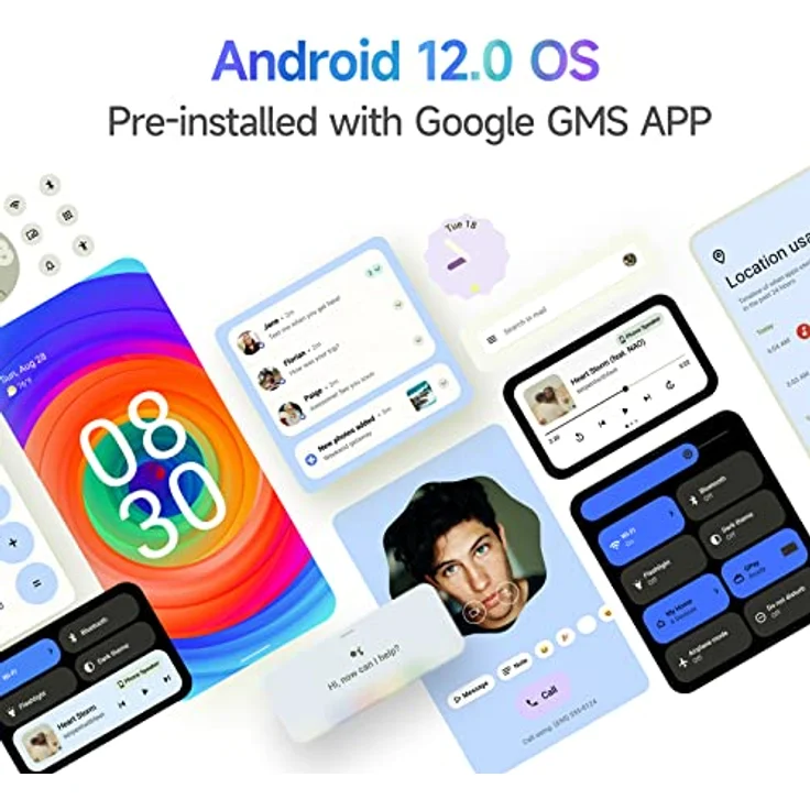 Ulefone Note 14 Handy Ohne Vertrag (2023), 7GB/128GB erweiterbar Android 12 Smartphone Günstig 6,52 Zoll HD+ 4500mAh 16GB ROM 8MP+5MP Kamera 4G Dual SIM Handys 3 Karte Slots Face ID GPS - Violett – Bild 2