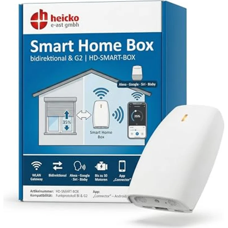 Heicko Smart Home Box - G2 und BI, Smart Home Hub mit Sprachsteuerung, Weiss – Bild 2