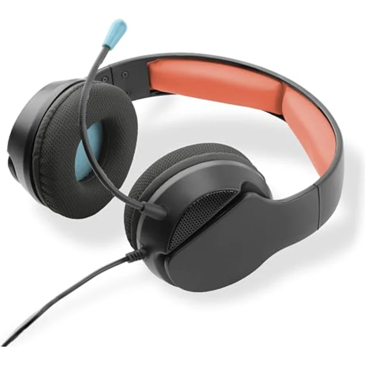 Freaks and Geeks SPX-300, Kabelgebundenes Gaming Headset für PS5/PS4/XBX, verstellbarer Kopfbügel, atmungsaktive Ohrpolster, Schwarzes Design – Bild 4