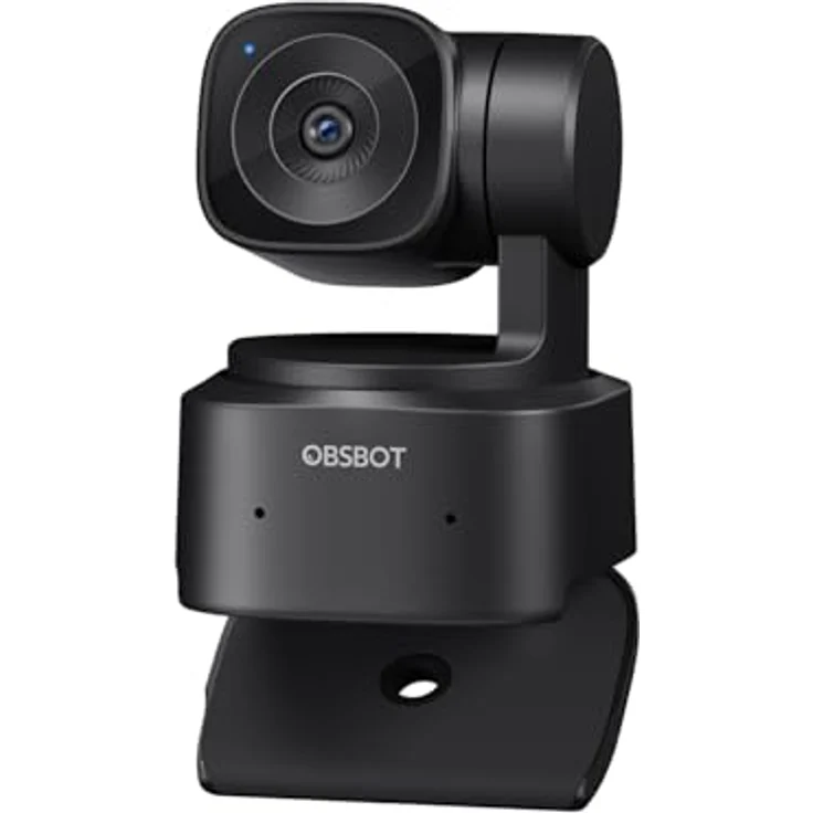 OBSBOT Tiny SE 1080P 100FPS Webcam für PC, AI Tracking PTZ Streaming Kamera in Schwarz mit Gestensteuerung, Dual-ISO und Staggered HDR – Bild 1