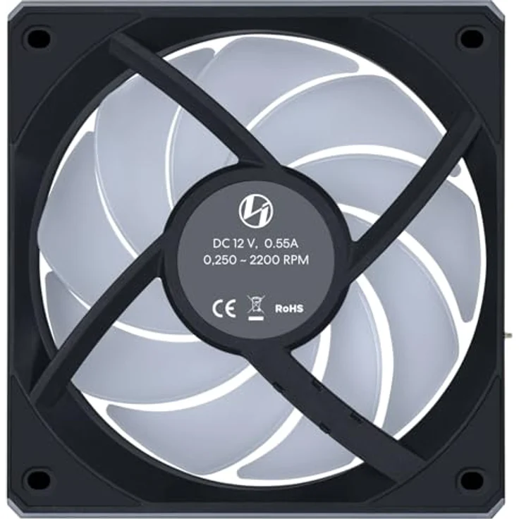 Lian Li UNI FAN CL Wireless Lüfter, 3er-Pack 120mm mit Push-to-Connect-Technologie und dualer RGB-Beleuchtung, schwarz – Bild 7