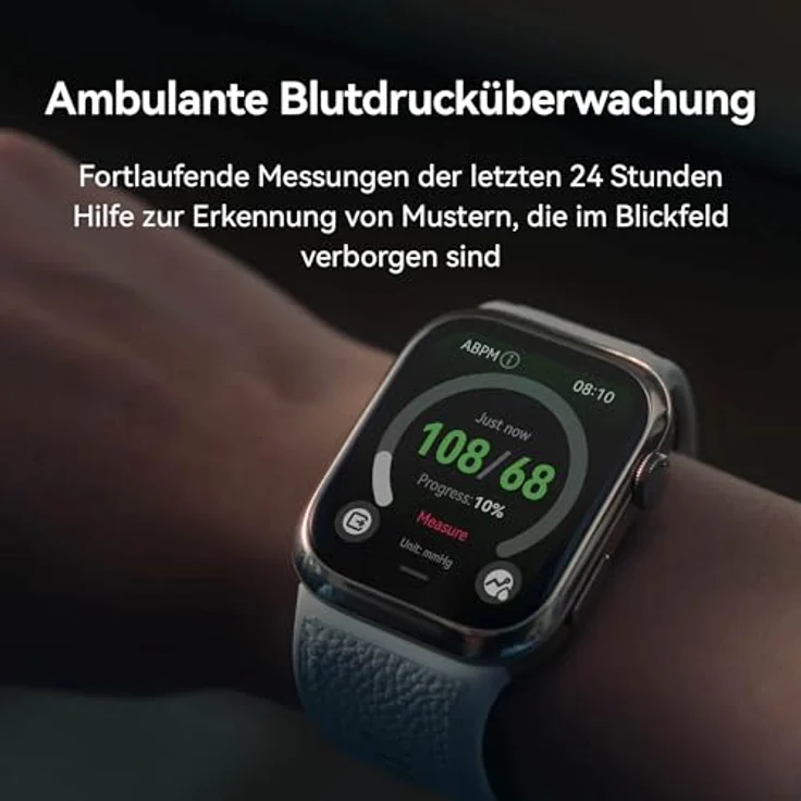 HUAWEI Watch D2, 1,82" AMOLED-Display, Ambulante Blutdruckmessung, Leichtes und schlankes Design, EKG, Intelligente Lifestyle, Gesundheits-Community, Kompatibel mit iOS & Android, Schwarz – Bild 3