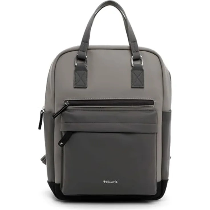 Tamaris Gianna Cityrucksack M, eleganter Rucksack für Laptop und Utensilien, taupe, 26 x 38 x 15 cm