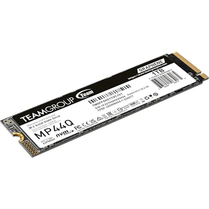 TEAMGROUP MP44Q SLC Gen 4x4 M.2 2280 PCIe 4.0 NVMe SSD, Lese-/Schreibgeschwindigkeit bis zu 7400/6200 MB/s, 1 TB geheugen, mit 5 Jahren Garantie – Bild 2