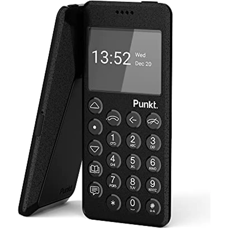 Punkt. MP02 Minimalistisches Handy mit 4G LTE, Schwarz, Digitale Sicherheit, Wi-Fi Hotspot – Bild 1