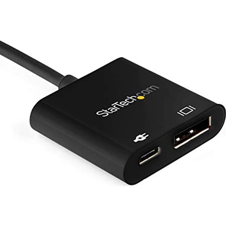 StarTech.com USB-C auf DisplayPort Adapter mit Power Delivery - 8K 60Hz /4K 120Hz USB-C auf DP 1.4 Alt Mode Videoadapter mit 60W PD Pass-Through Laden - HBR3 - Thunderbolt 3 Kompatibel (CDP2DP14UCPB) – Bild 2