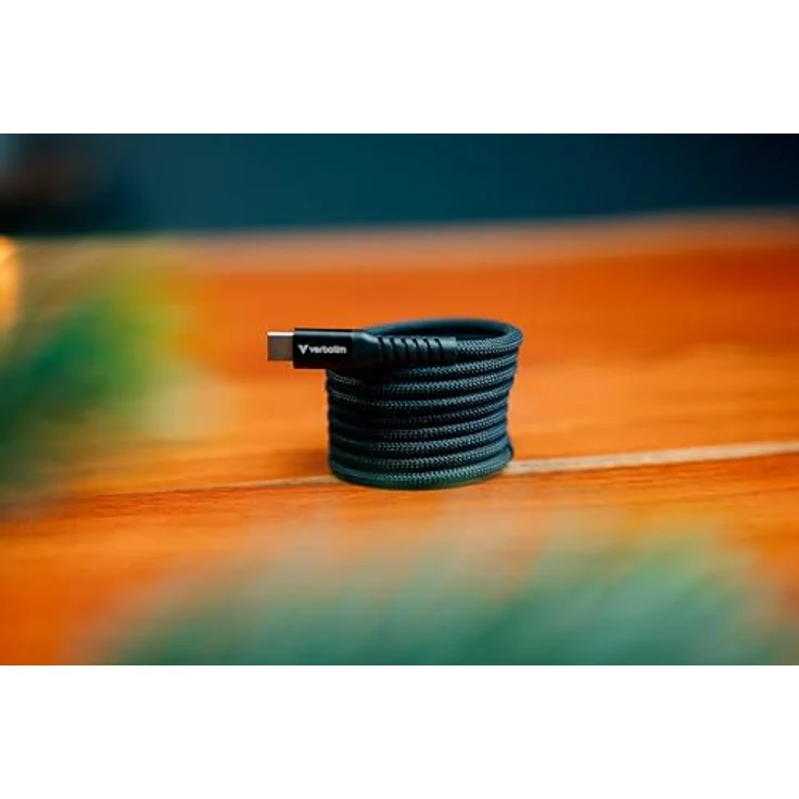 Verbatim Sync & Charge Cable USB-C to USB-C 100W Magnetic 120 cm - Black, USB Kabel – Bild 4