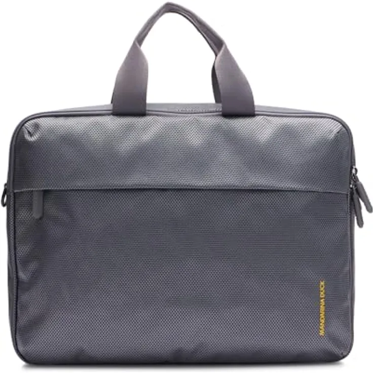 Mandarina Duck Zephyr Laptop Bag, Büro-Notebooktasche mit gepolstertem Laptopfach, 38 cm, Grau