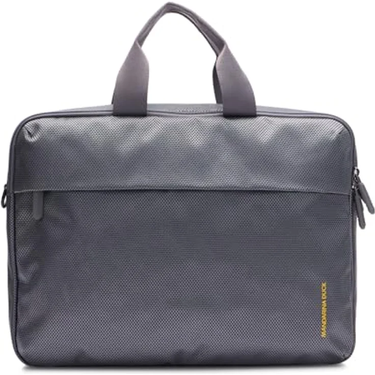 Mandarina Duck Zephyr Laptop Bag, Büro-Notebooktasche mit gepolstertem Laptopfach, 38 cm, Grau – Bild 1