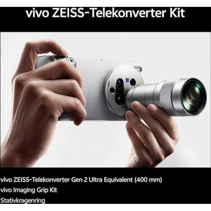 Vivo X300 Ultra Smartphone 1 TB, 16 GB RAM, 200 MP Triple-Kamera, 6600 mAh Akku, 5G, Dual SIM, Schwarz – Bild 3