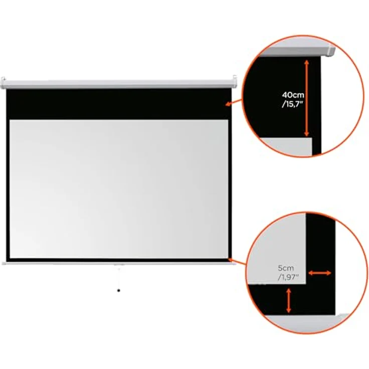Celexon ivolum Rolloleinwand 240 x 135cm,Leinwand Format 16:9, Heimkino Leinwand, Beamerleinwand,3D – Bild 3