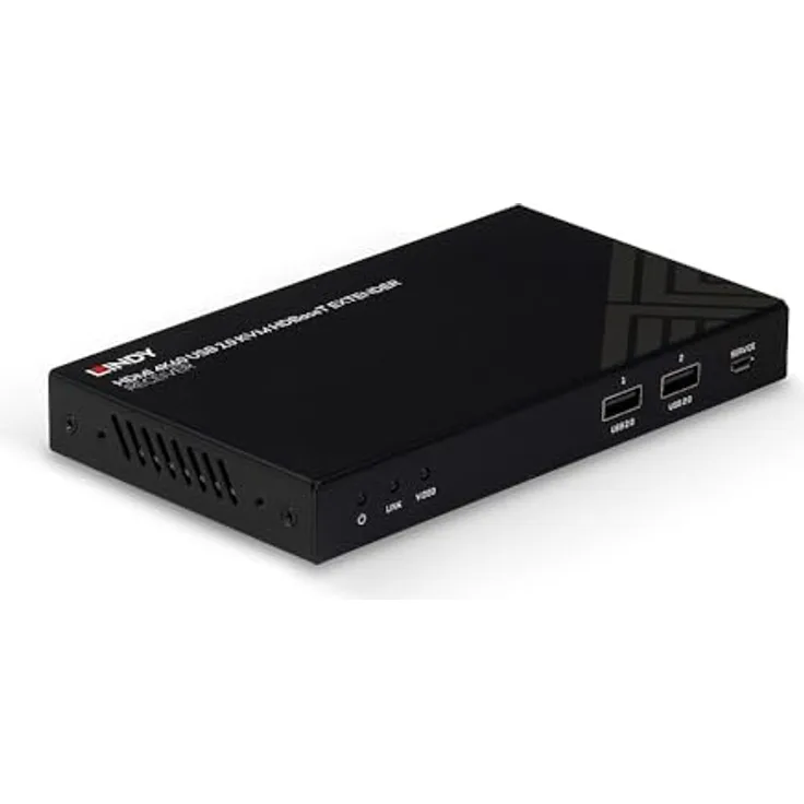 LINDY 38389 KVM Extender, 150m Cat.6, HDMI 4K60, IR, RS232 & Audio, Receiver