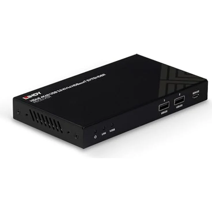 LINDY 38389 KVM Extender, 150m Cat.6, HDMI 4K60, IR, RS232 & Audio, Receiver – Bild 1