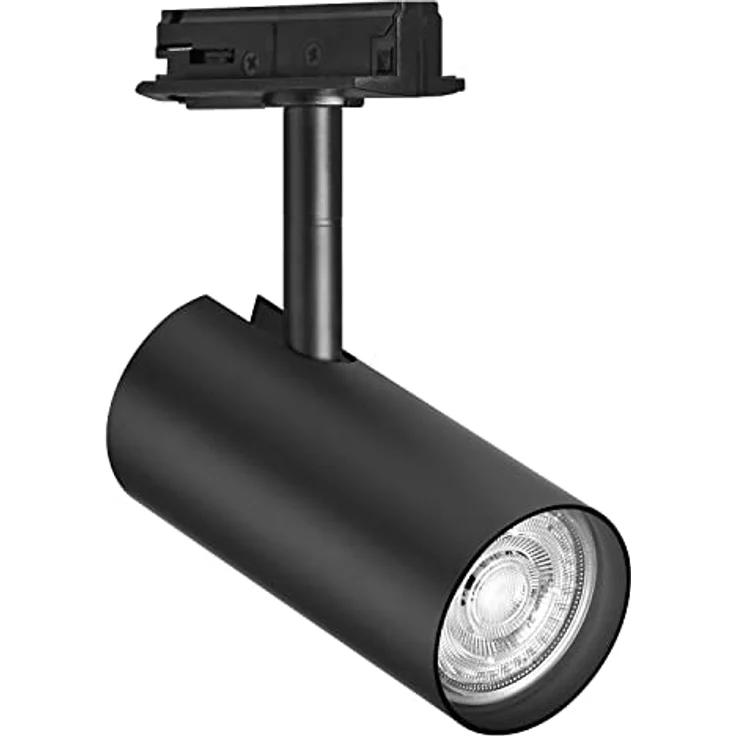 LEDVANCE TRACKLIGHT Schienensystem-Leuchtenkopf, schwarz, mit GU10-Sockel, kann mit einfacher oder smarter Lampe bestückt werden, smart, WiFi, loftartiges Design, Schutzklasse IP20 – Bild 1