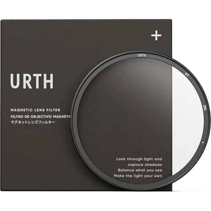 Urth 67mm Magnetic Ethereal Black Mist ¼ Diffusionsfilter (Plus+) - Stärkere Diffusion, Farbneutral, Filmeffekt – Bild 1