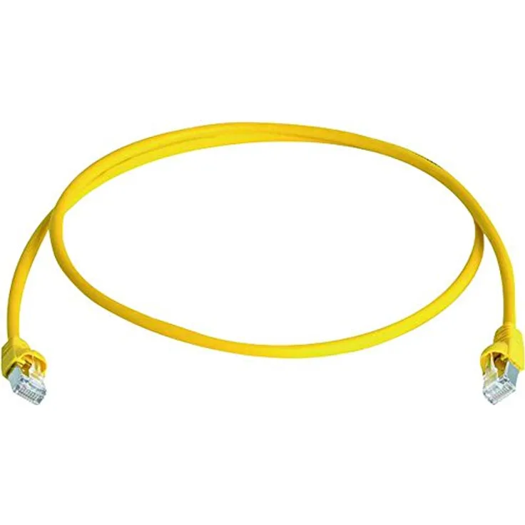 Telegärtner L00006A0050 Patchkabel Kat.6A (tief), S/FTP, 20m gelb