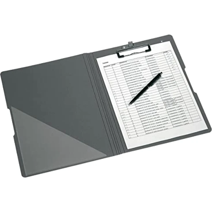 Herlitz Aktenordner Herlitz Klemmbrettmappe A4 PF grau/apfel m.Stifthalter – Bild 7