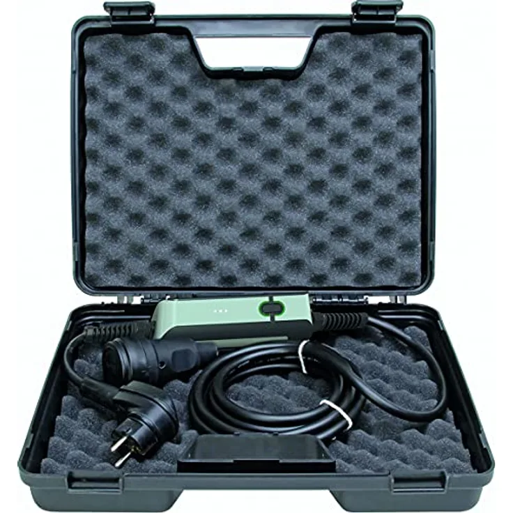 Kopp PRCD-S pro mit Verlängerung und Tragekoffer, Winkelstecker und Kupplung (Vollgummi), 148604018