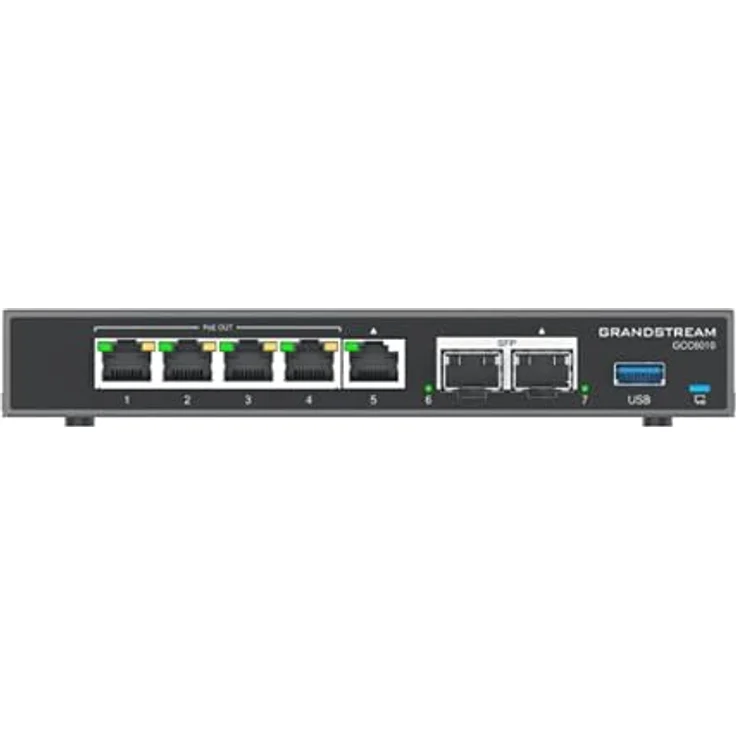 Grandstream GCC6010 Integrierter IPPBX, 10 Benutzer, 4 gleichzeitige Anrufe, Enterprise-Firewall, VPN-Router, 2 x 2,5 GB, 5 x GigE Switch – Bild 3