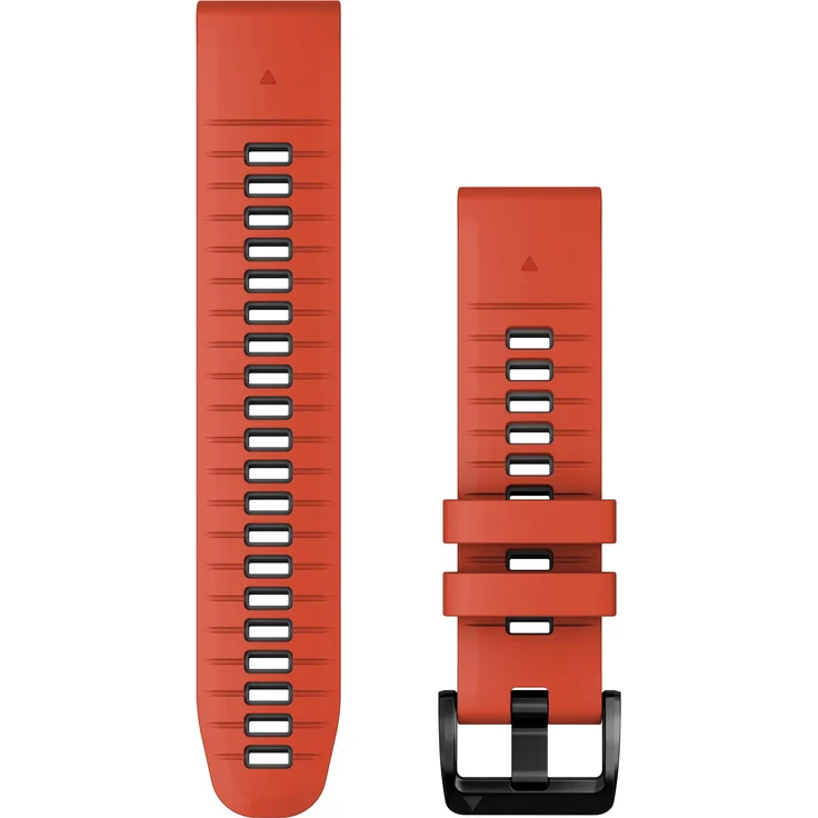 Garmin Silikonarmband, Quickfit, 22mm, red/graphite, Uhrenarmband, Rot – Bild 1