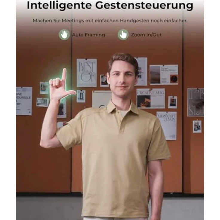 Obsbot Meet Flip, faltbare 4K Webcam mit KI-Auto-Framing und dualem Mikrofon-System – Bild 7