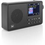 Dual MCR 120 Digitalradio (DAB), tragbares Radio mit Bluetooth und 10 Stunden Akkulaufzeit, Schwarz
