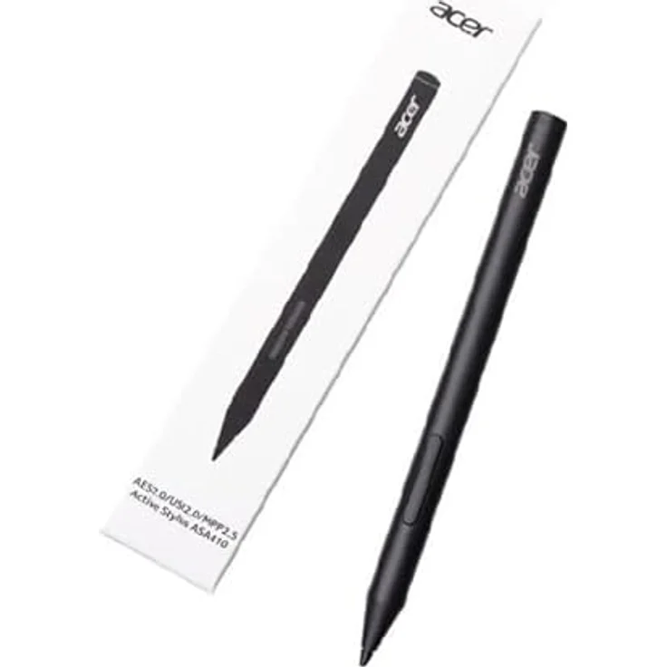 Acer Active Stylus ASA410, Eingabestift mit 4096 Druckstufen und Neigungserkennung, Schwarz – Bild 1