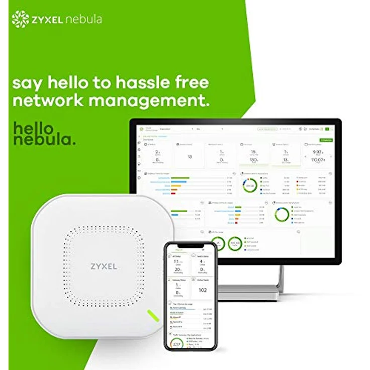 Zyxel NWA110AX - Funkbasisstation - 802.11ac Wave 2, 802.11ax - Wi-Fi - Dualband - DC-Stromversorgung – Bild 6