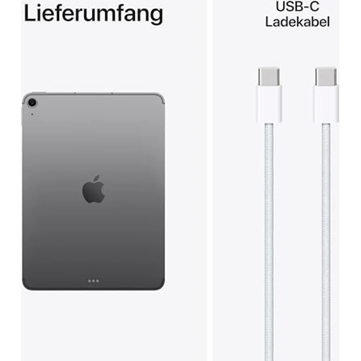 APPLE iPad Air (2026) Cellular, 11 Zoll Tablet mit 256 GB Speicher, Space Grau – Bild 7