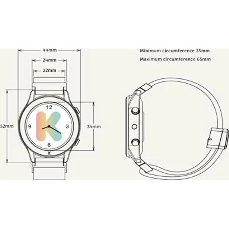 KIDYWOLF K-Watch Korallen, Interaktive Kinderuhr mit OLED-Display, Wasserfest, Taschenlampe und 10 Sportmodi, ab 8 Jahren – Bild 5