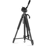 Hama Stativ Kamera "Action 165 3D" (Leichtes Fotostativ inkl. Handy-Halterung, Tripod mit 61-165cm Höhe, Dreibeinstativ mit 3-Wege-Kopf, Spiegelreflexkamera Stativ für Canon/Nikon/Sony) schwarz, leichtes Camera Tripod mit 3 Schaumstoffgriffen