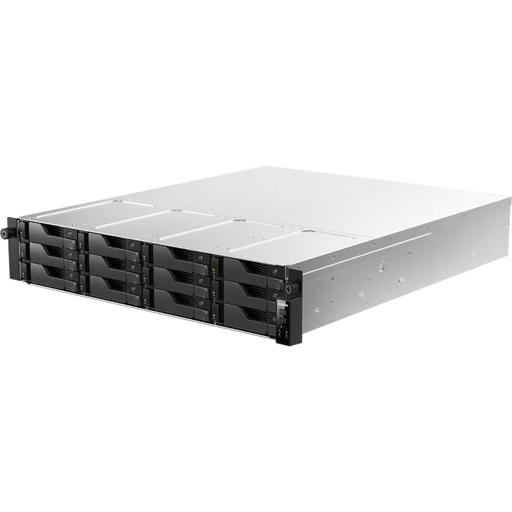Asustor Lockerstor 12R Pro Gen2 NAS, 12-Bay, AMD Ryzen™ 7 PRO 7745, 16GB DDR5 RAM, 0/12 2.5"/3.5" Laufwerks-Einschübe