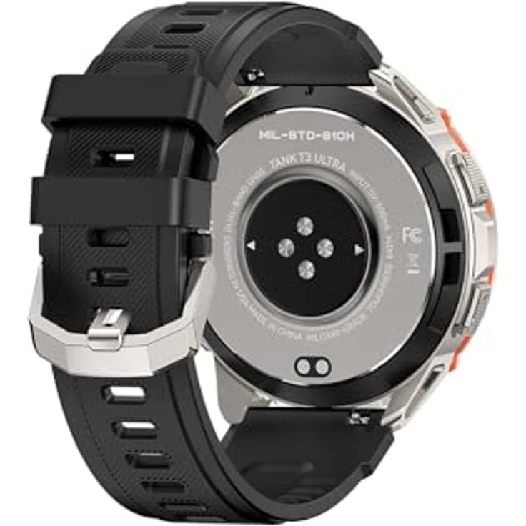 KOSPET 14000014000 Smartwatch T3 Ultra, 1,4 Zoll AMOLED, GPS, wasserdicht, Silber – Bild 4