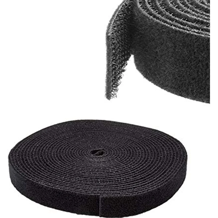 StarTech.com Klettverschluss 7,6m Rolle - Schwarz – Bild 4