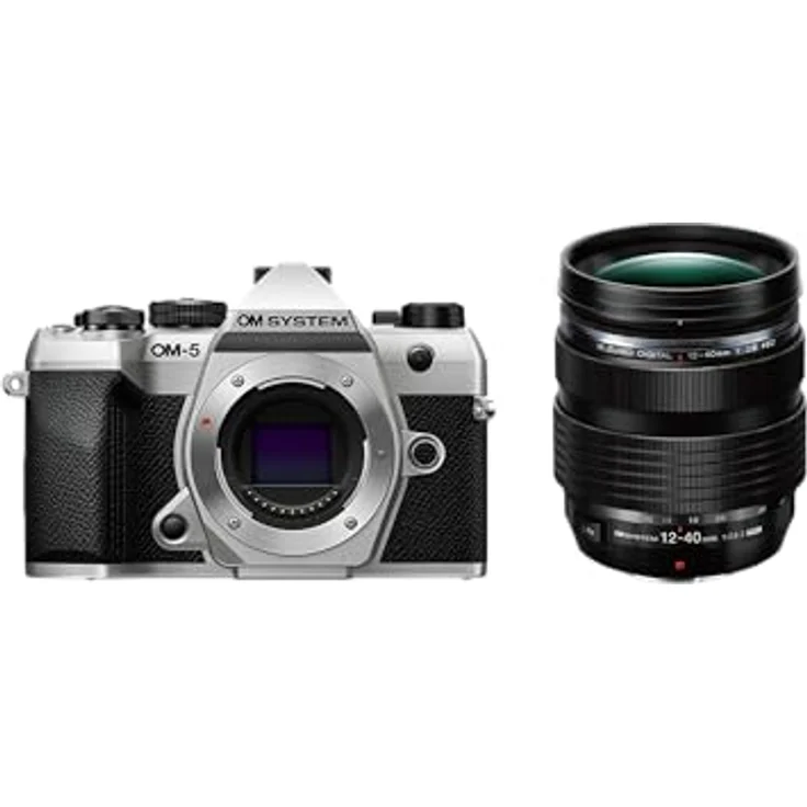 OM SYSTEM OM-5 Mark II, Systemkamera mit M.Zuiko Digital ED 12-40mm F2.8 PRO Objektiv, 20 MP Live MOS-Sensor, 5-Achsen-Bildstabilisierung, IP53-Wetterschutz, Handheld HighRes Shot 50 MP